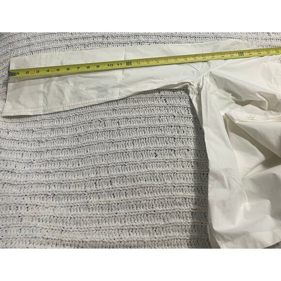 BLDWN Kai Long Sleeve 100% Cotton Blouse Top Women Medium 26W0121002 Optic White - Picture 5 of 8